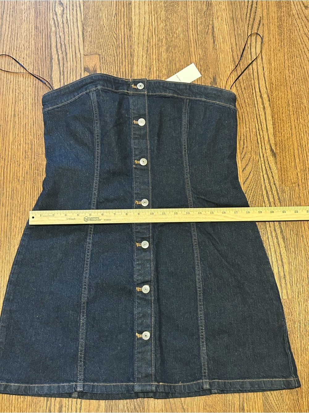 NWT Abercrombie & Fitch Mara Strapless Denim Mini Dress - Picture 7 of 8